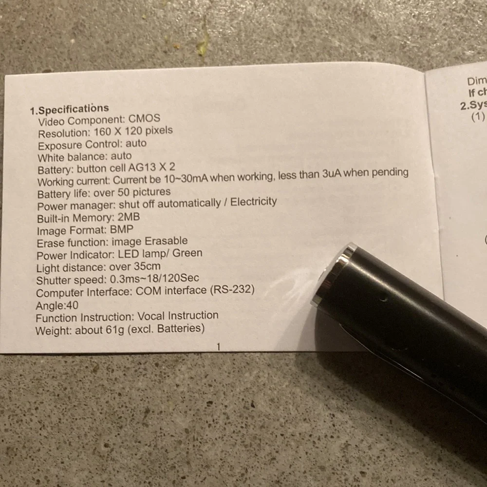 Digital camera pen